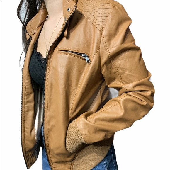 Vegan Leather Jacket - Picture 1 of 11